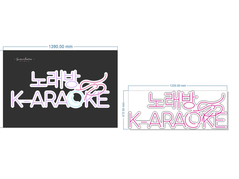 Karaoke - Insegne al neon a LED