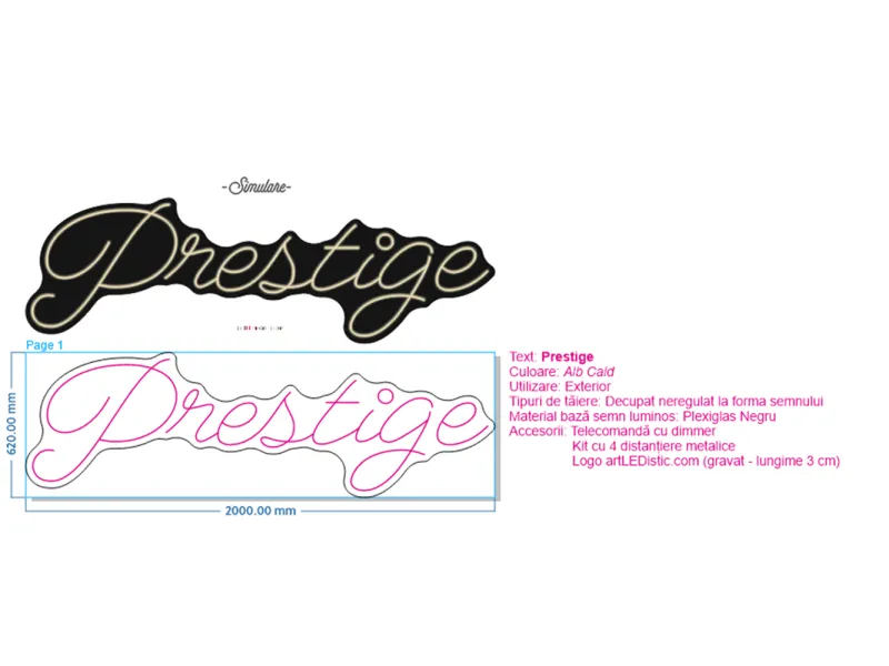Prestige - Insegne al neon a LED