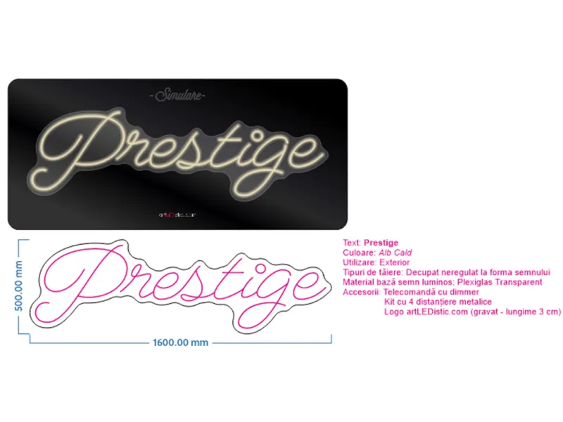Prestige - Insegne al neon a LED