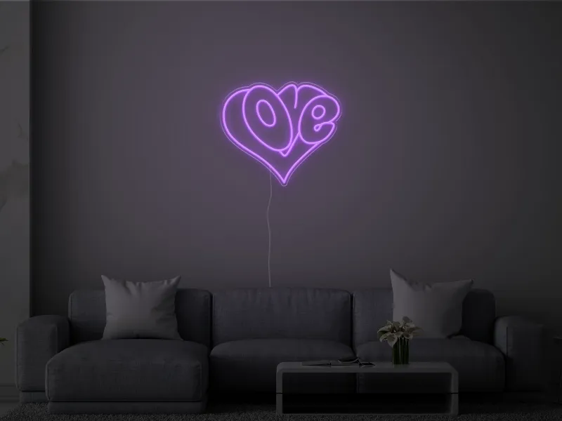 Love Heart - Insegna Neon LED