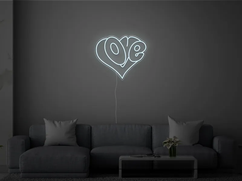 Love Heart - Insegna Neon LED