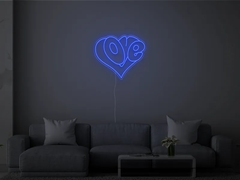 Love Heart - Insegna Neon LED