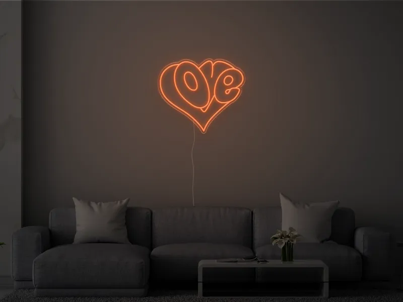 Love Heart - Insegna Neon LED