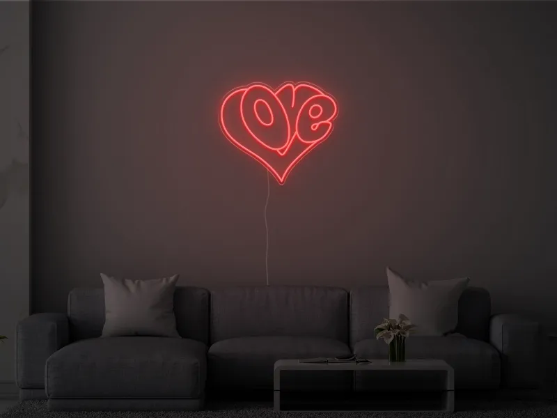Love Heart - Insegna Neon LED