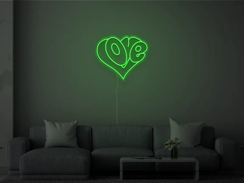 Love Heart - Insegna Neon LED