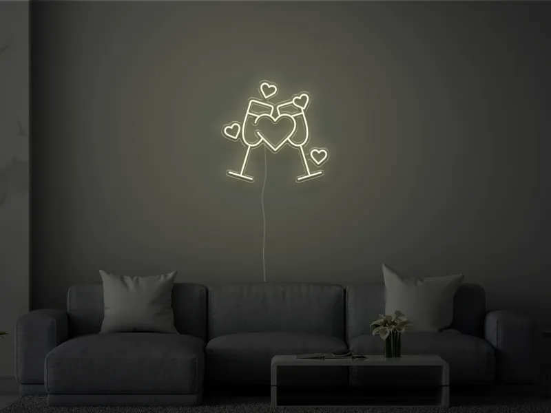 Cheers to Love  - Insegna Neon LED