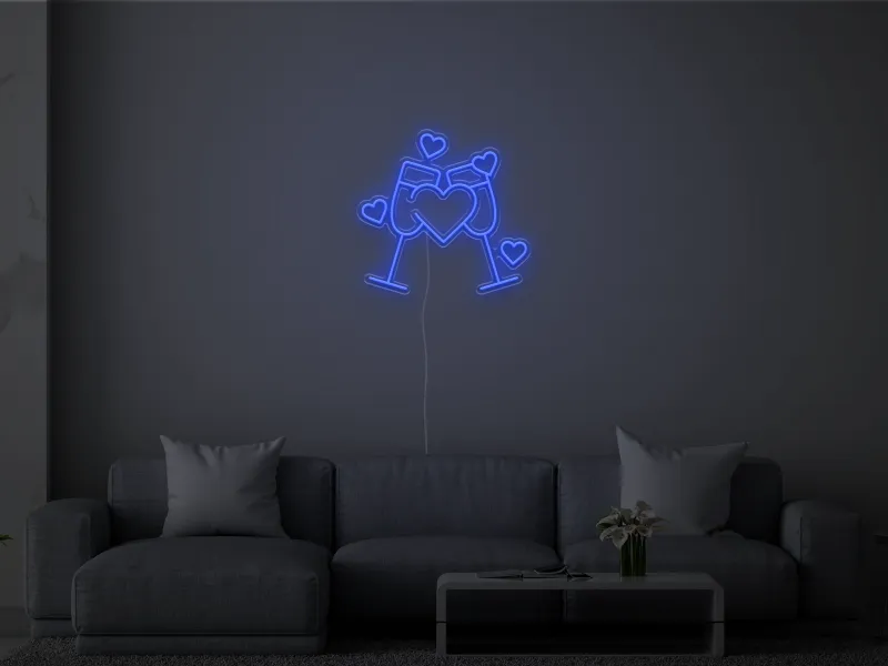 Cheers to Love- Signe lumineux au néon LED