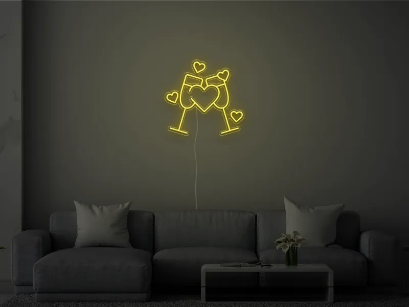 Cheers to Love- Signe lumineux au néon LED