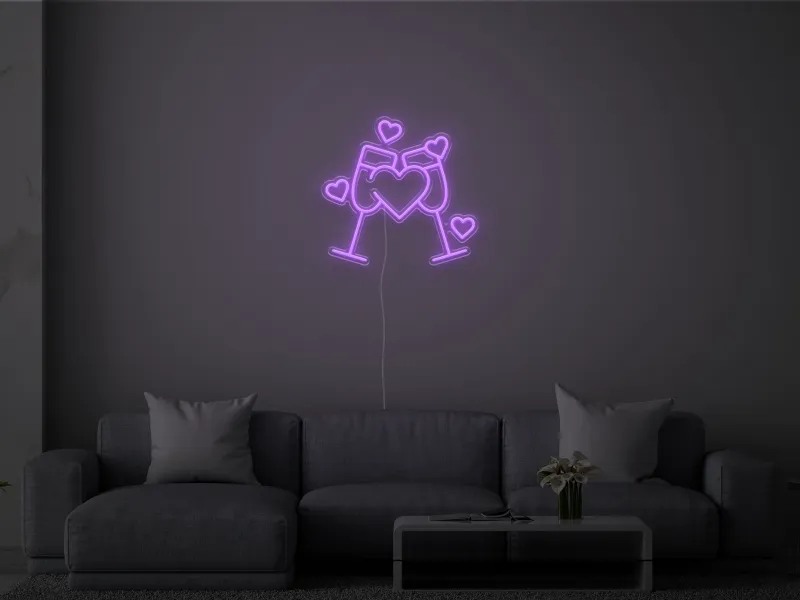 Cheers to Love- Signe lumineux au néon LED
