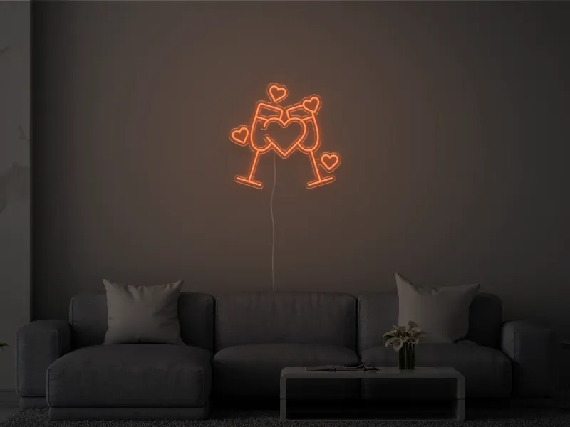Cheers to Love- Signe lumineux au néon LED