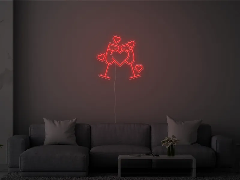 Cheers to Love- Signe lumineux au néon LED
