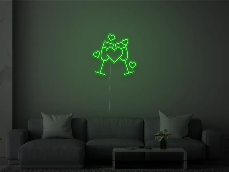 Cheers to Love- Signe lumineux au néon LED