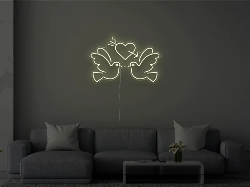 Lovebirds - Neon LED Sign