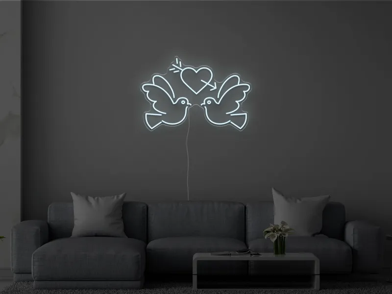 Lovebirds - Neon LED Sign