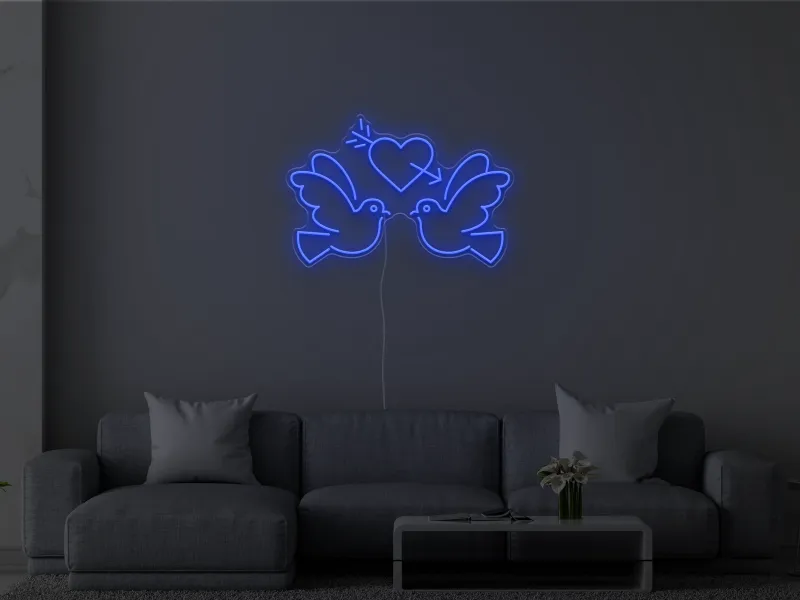 Lovebirds - Neon LED Sign