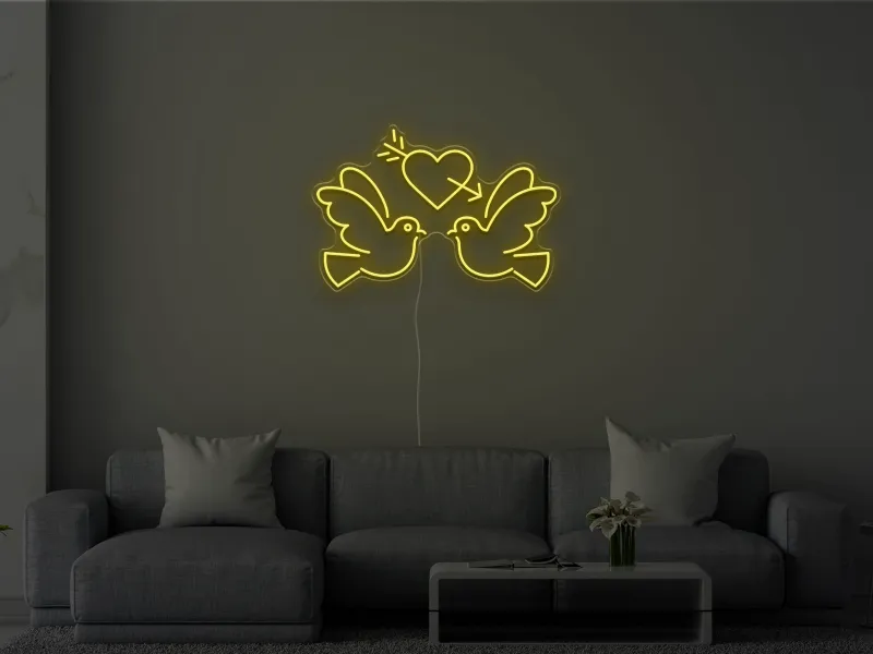 Lovebirds - Neon LED Sign