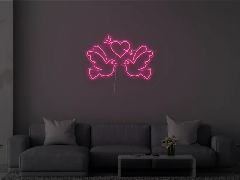 Lovebirds - Neon LED Sign