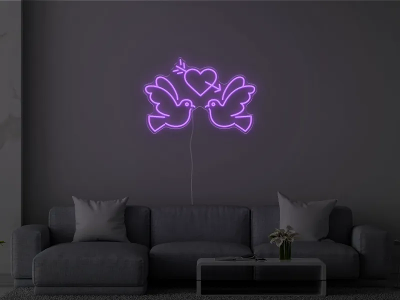 Lovebirds - Neon LED Sign