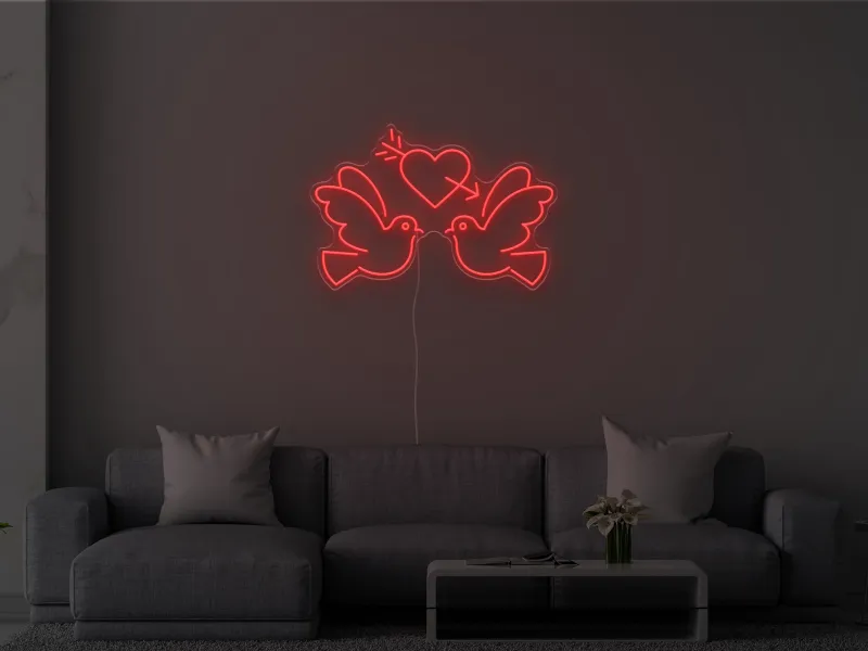 Lovebirds - Neon LED Sign