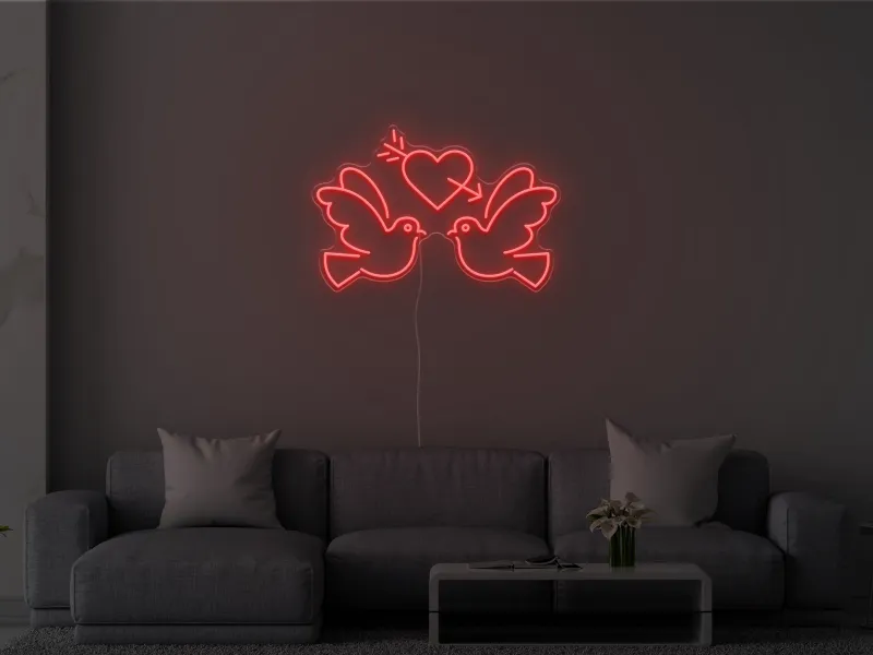 Lovebirds - Neon LED Sign