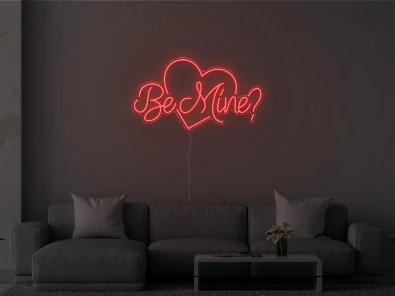 Be Mine?  - Insegna Neon LED