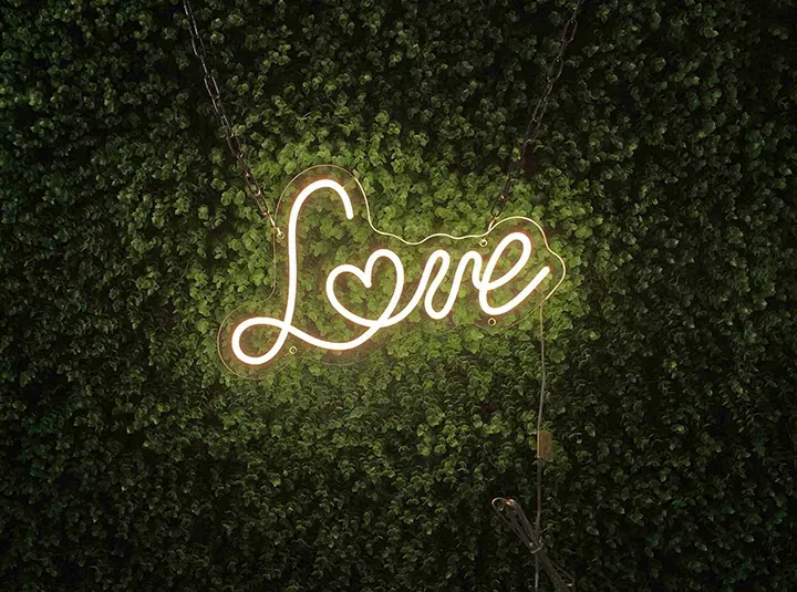 Love - Insegne al neon a LED