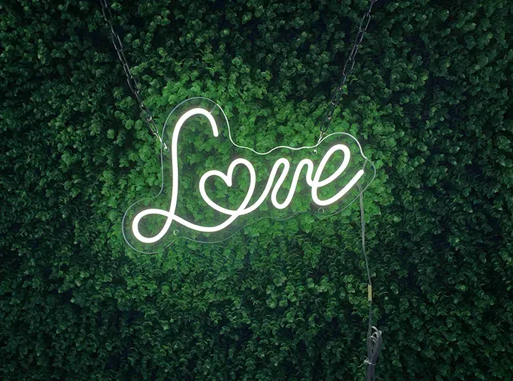 Love - Insegne al neon a LED
