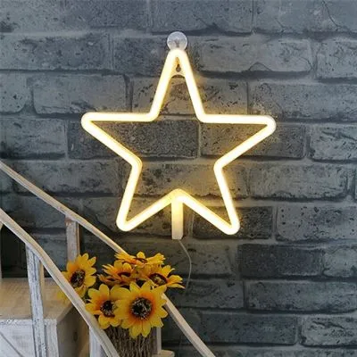 Decorative Star Lamp, Warm Light, with Batteries