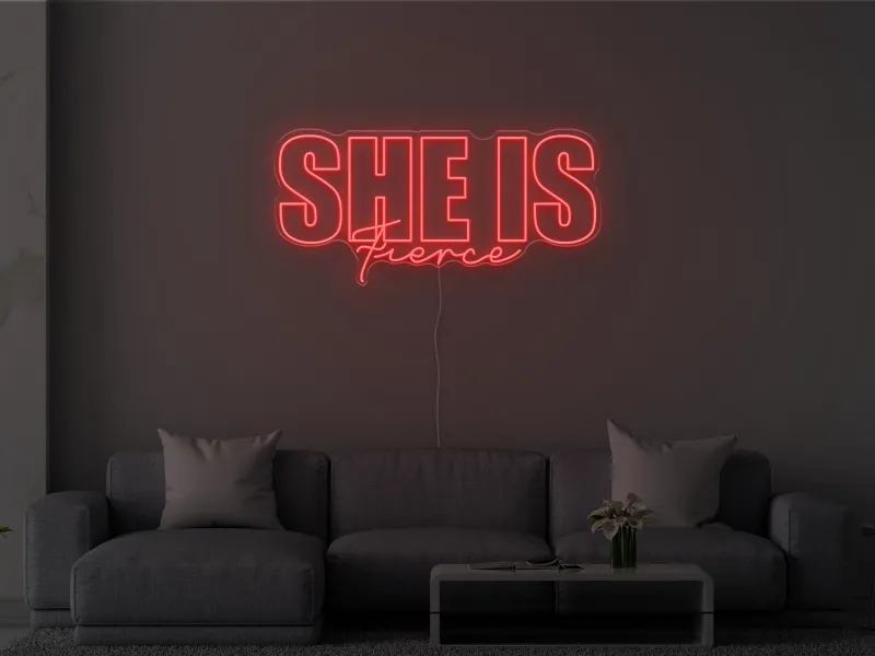 She is Fierce - Insegna Neon LED