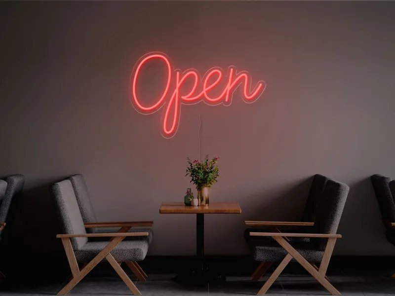 Open - Insegna Neon LED