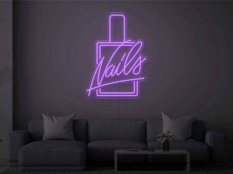 Nail Salon - Insegna Neon LED