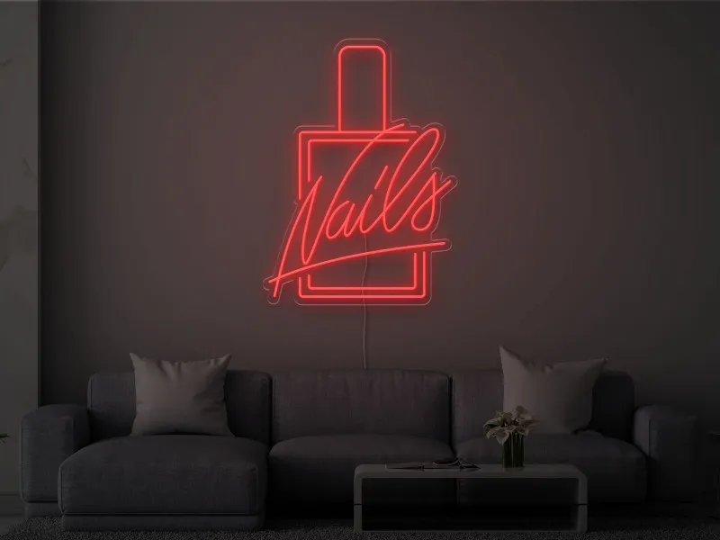 Nail Salon - Insegna Neon LED