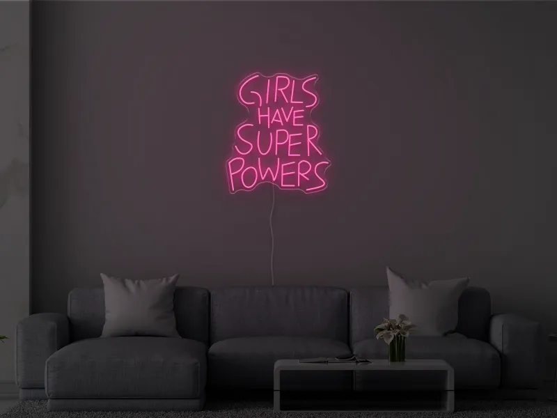 Girls Have Superpowers - Insegna Neon LED