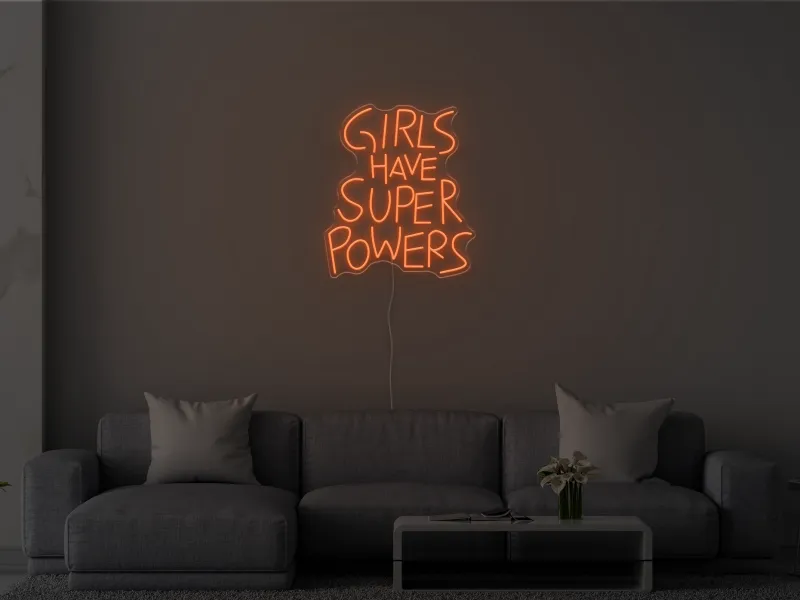 Girls Have Superpowers - Insegna Neon LED