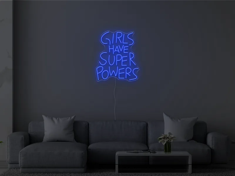 Girls Have Superpowers - Insegna Neon LED