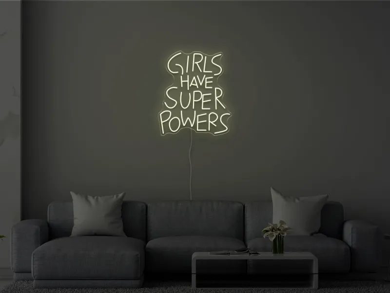 Girls Have Superpowers - Insegna Neon LED