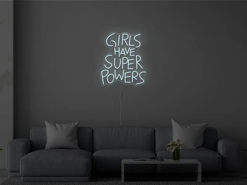 Girls Have Superpowers - Insegna Neon LED