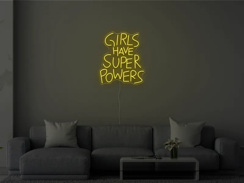 Girls Have Superpowers - Insegna Neon LED