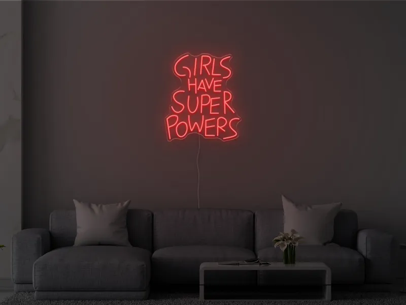 Girls Have Superpowers - Insegna Neon LED
