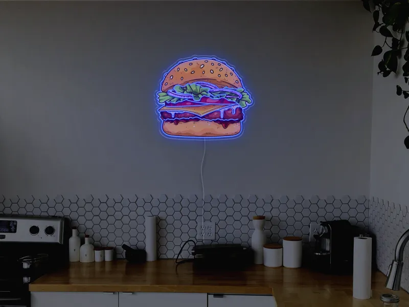 Burger - Insegna Neon LED