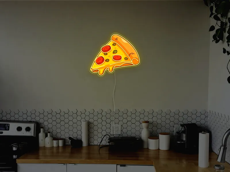 Pizza Slice - Insegna Neon LED