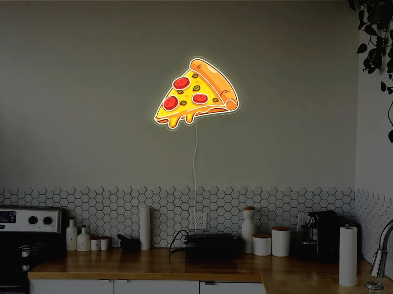 Pizza Slice - Insegna Neon LED