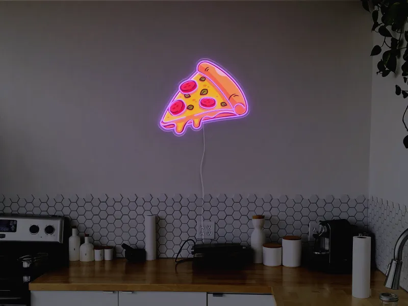 Pizza Slice - Insegna Neon LED