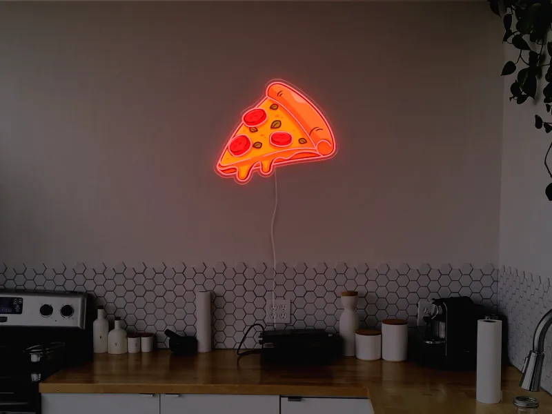 Pizza Slice - Insegna Neon LED