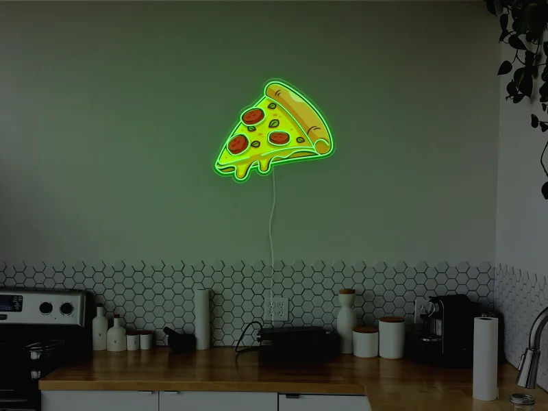 Pizza Slice - Insegna Neon LED