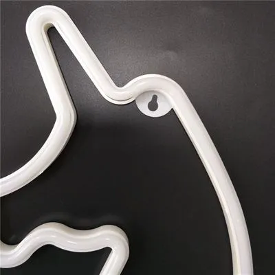 LED Neon Unicorn Lamp, Warm Light, with Batteries and USB Cable