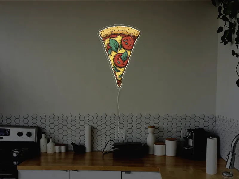 Pizza Slice - Insegna Neon LED
