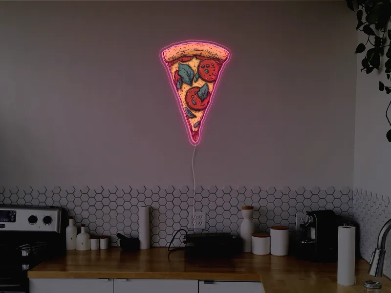 Pizza Slice - Insegna Neon LED