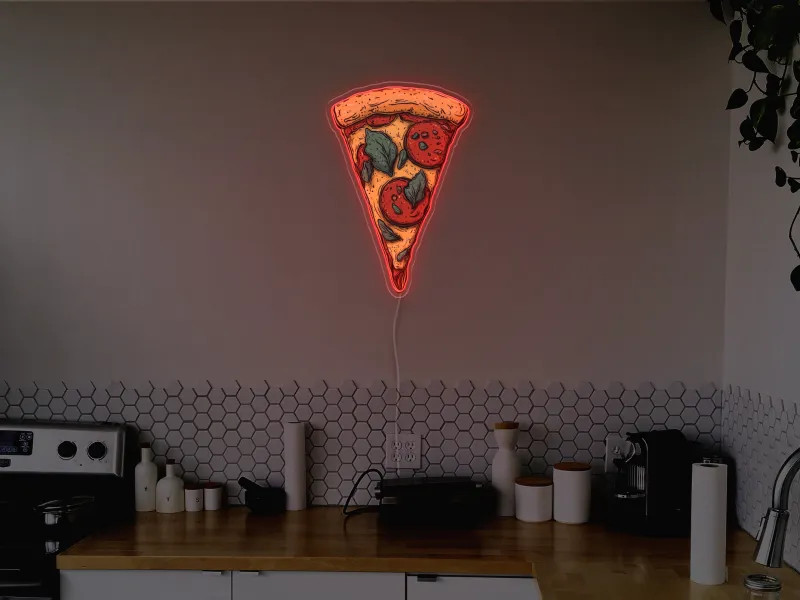 Pizza Slice - Insegna Neon LED
