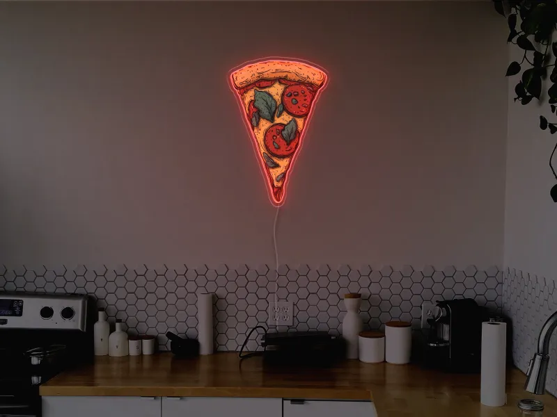 Pizza Slice - Insegna Neon LED